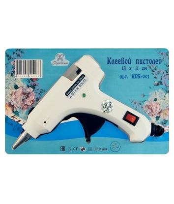 Клеевой пистолет Рукоделие, цвет белый