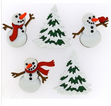 Набор пуговиц Dress It Up "Let it snow"