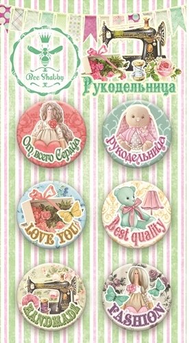 Набор фишек BeeShabby "Рукодельница"
