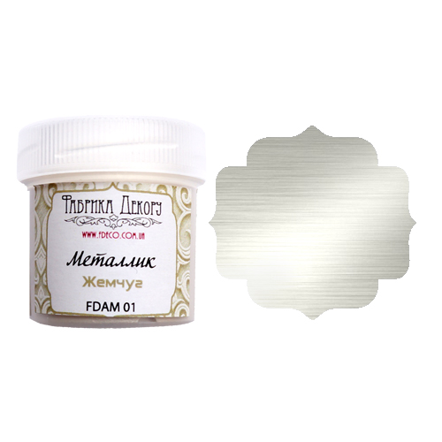 Краска Фабрика декору "Металлик", цвет жемчуг 20 мл