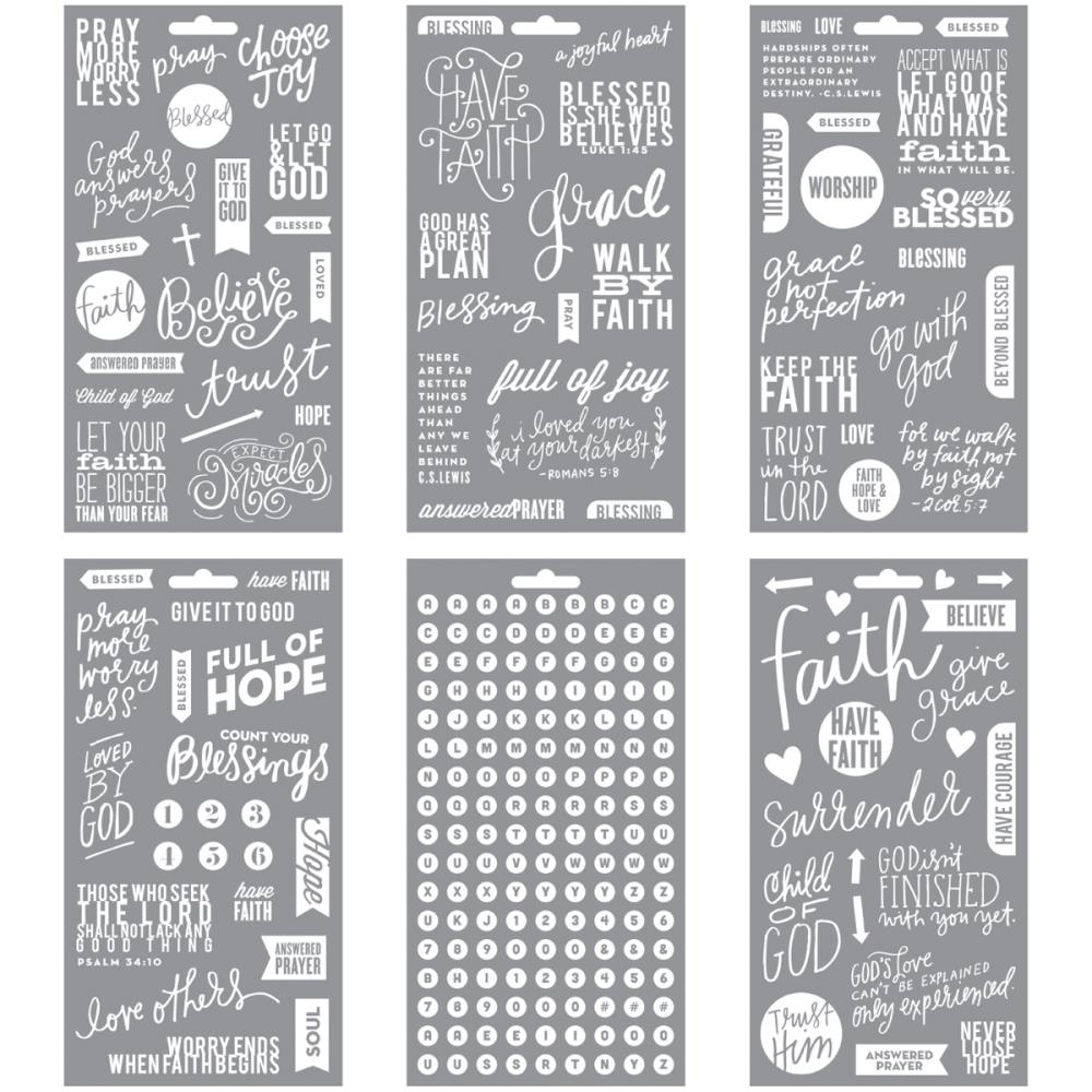 Наклейки на прозрачной основе Me & My Big Ideas "Faith"