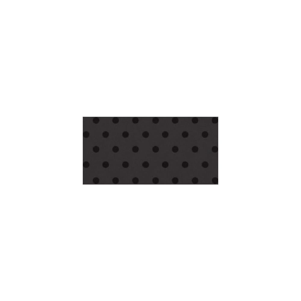 Картон для скрапбукинга с тиснением "горошек". Цвет чёрный