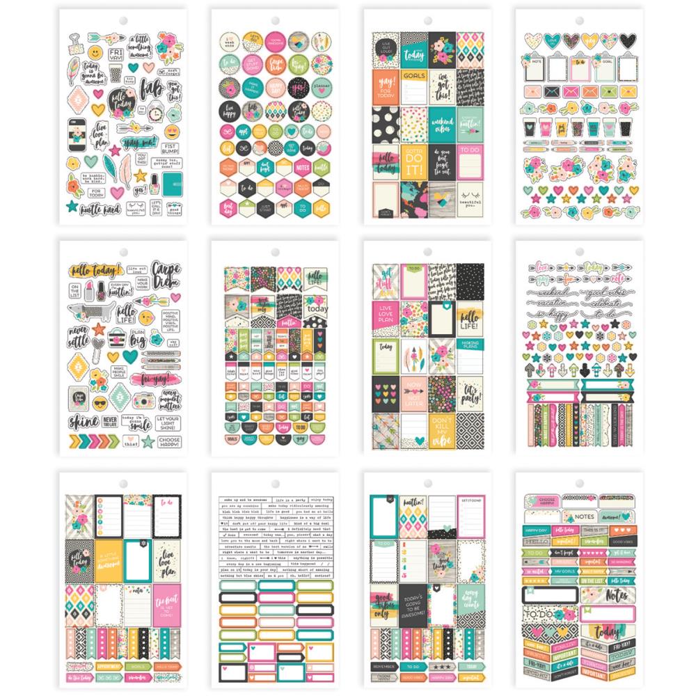 Набор наклеек Simple Stories "Carpe Diem" Good Vibes