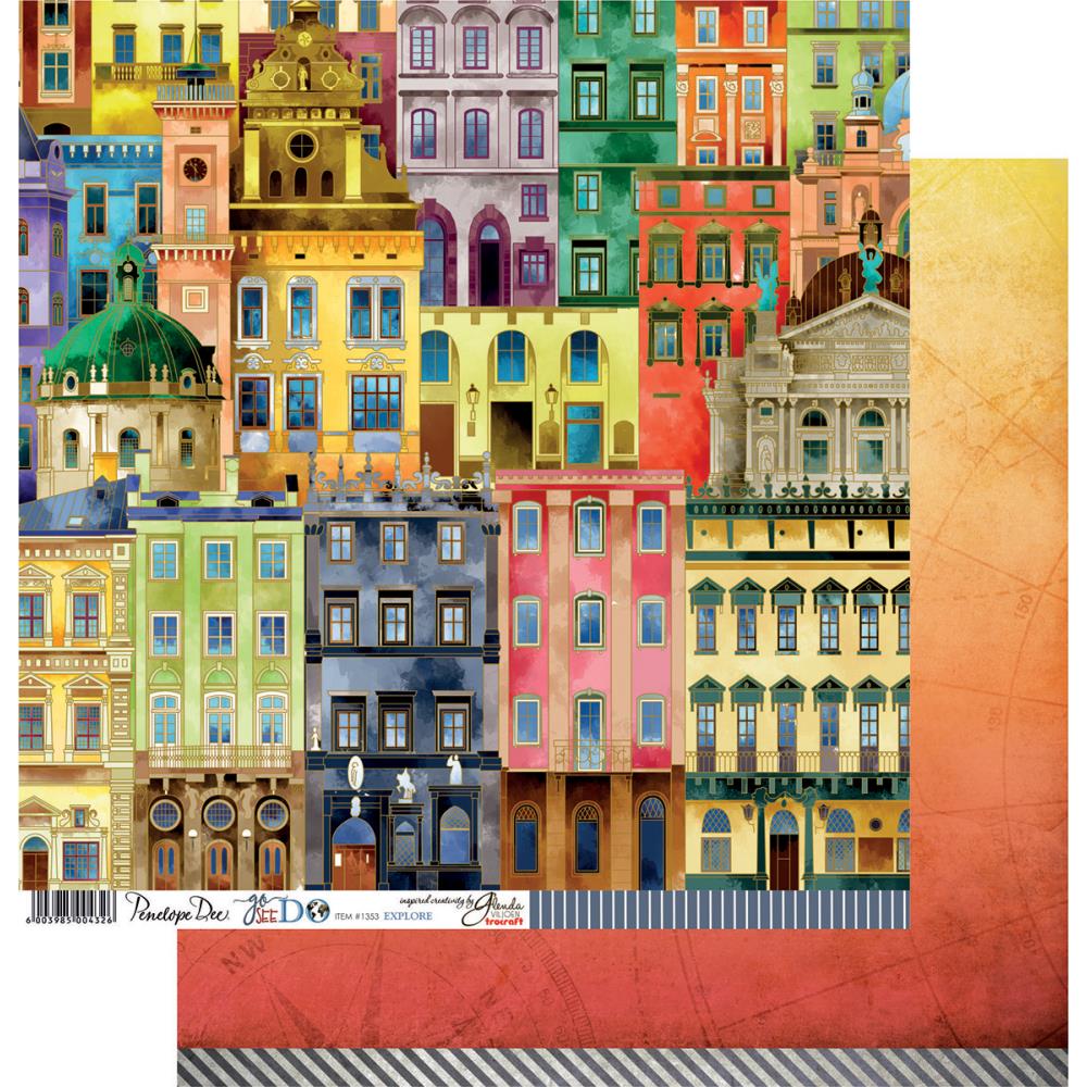 Бумага Penelope Dee "Go See Do",Explore (PD2)