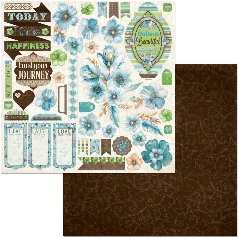 Двусторонняя бумага Bo Bunny "Penelope"(Bob396)