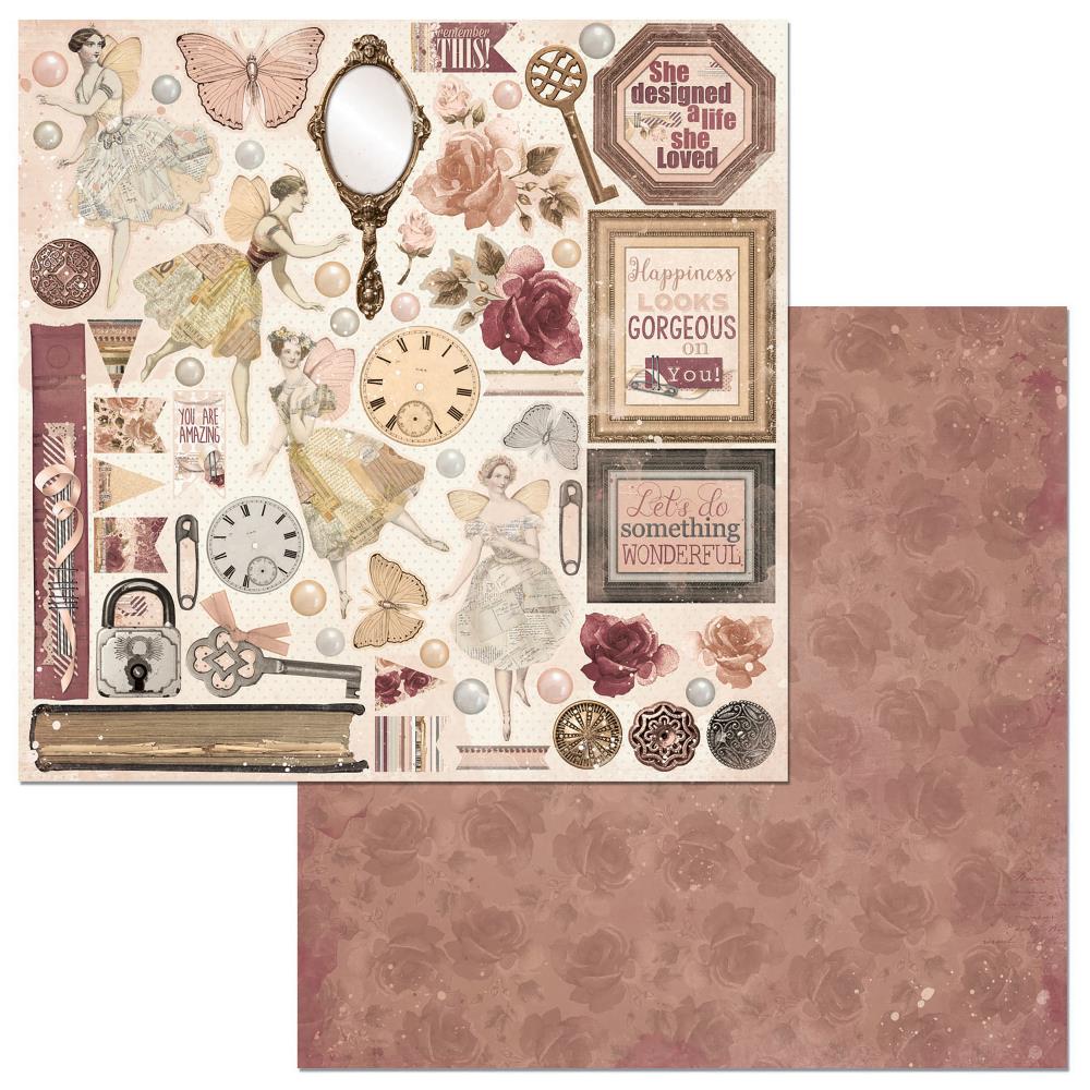 Двусторонняя бумага Bo Bunny "Charmed" Perfection (Bob398)