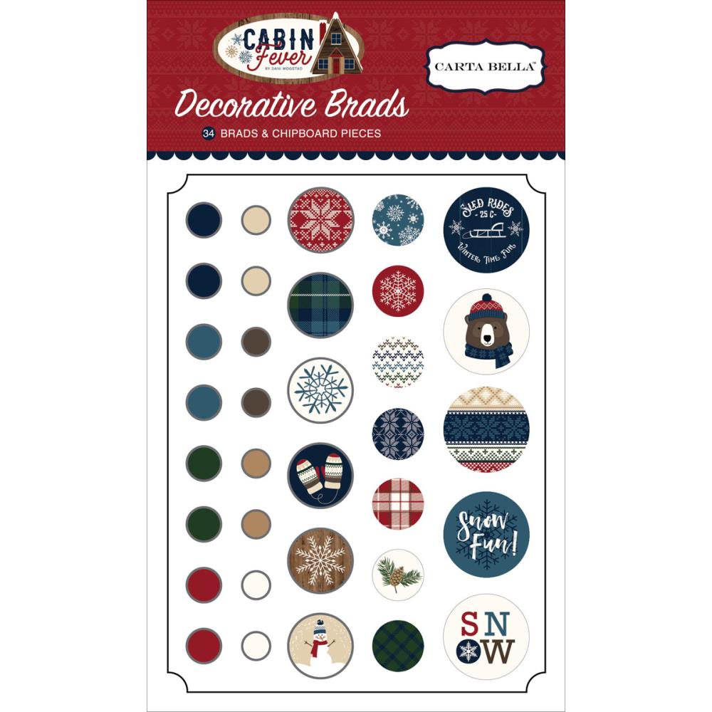 Набор брадс Carta Bella "Cabin Fever"