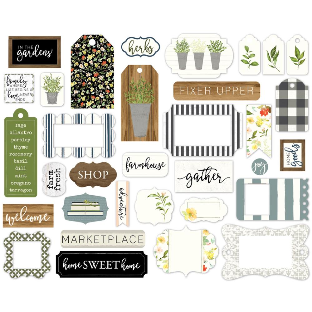 Вырубные элементы из картона Carta Bella "Welcome Home"