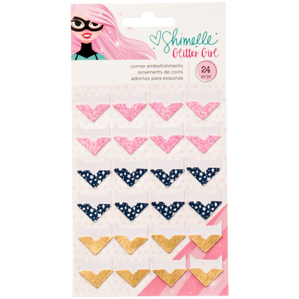 Уголки для фото American Crafts "Shimelle Glitter Girl"