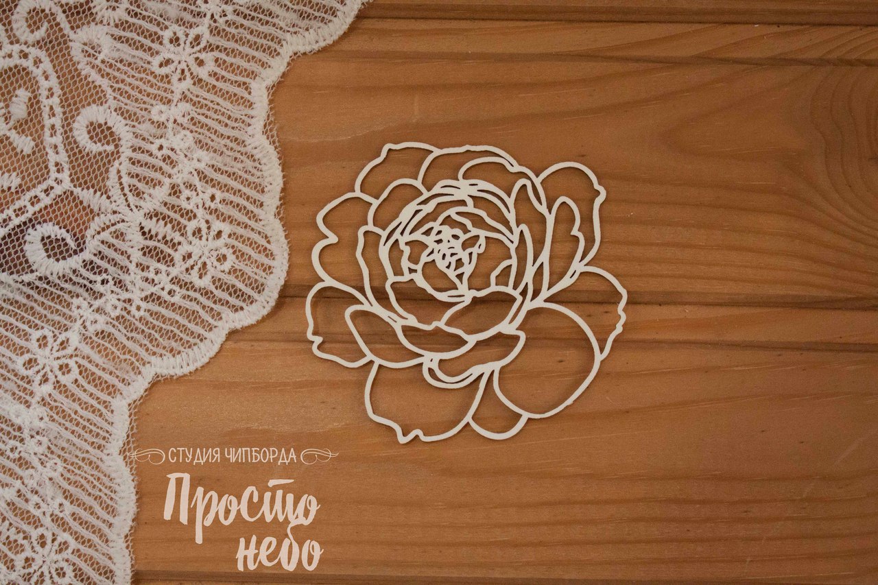 Чипборд Просто Небо. "Пион 3"