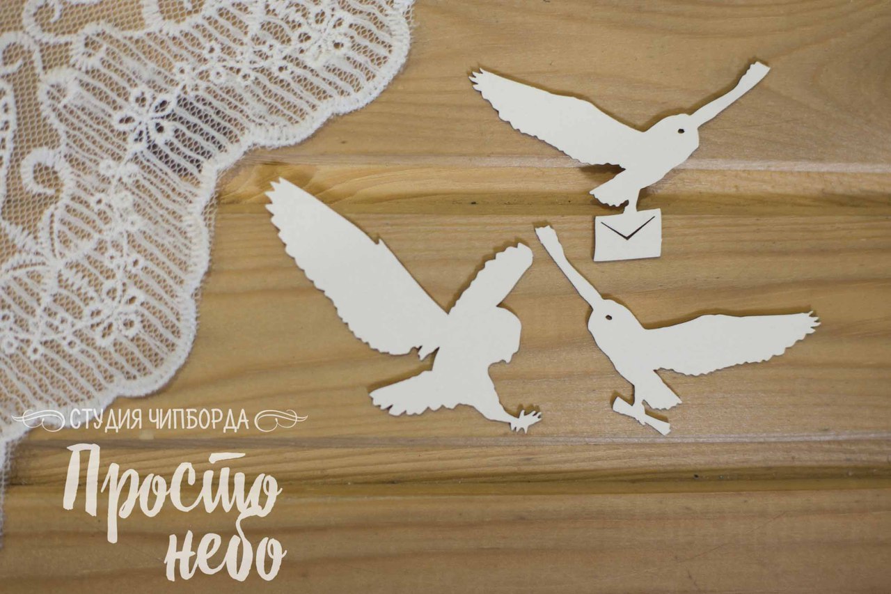 Чипборд Просто Небо. "Совы в полете"