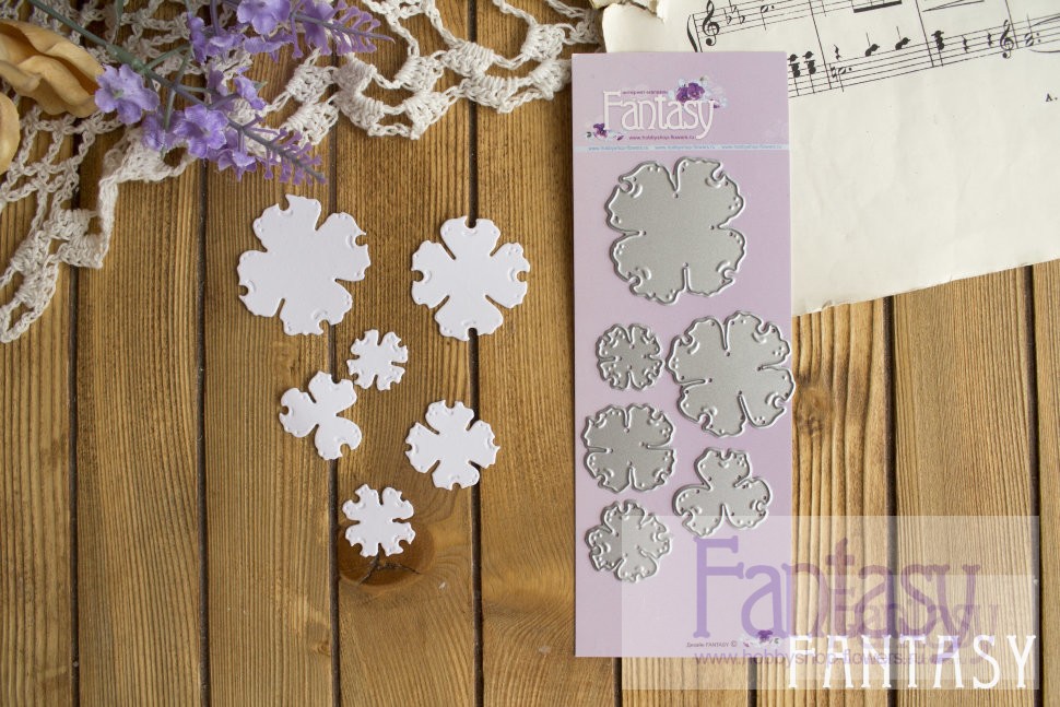 Ножи для вырубки Fantasy "Ажурная роза"