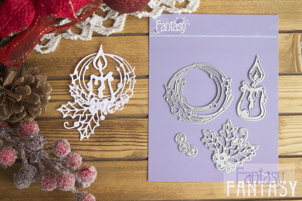 Ножи для вырубки Fantasy "Новогодняя свеча"