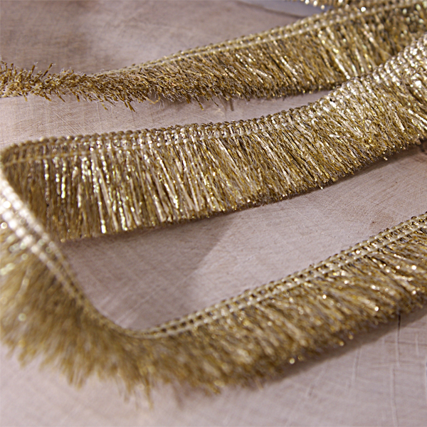 Тесьма 16 мм "Бахрома золотая"