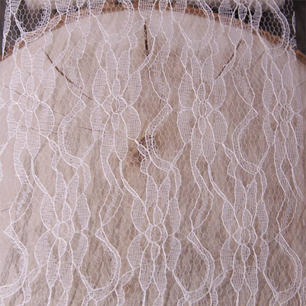 Кружевное полотно 15 см, цвет кремовый