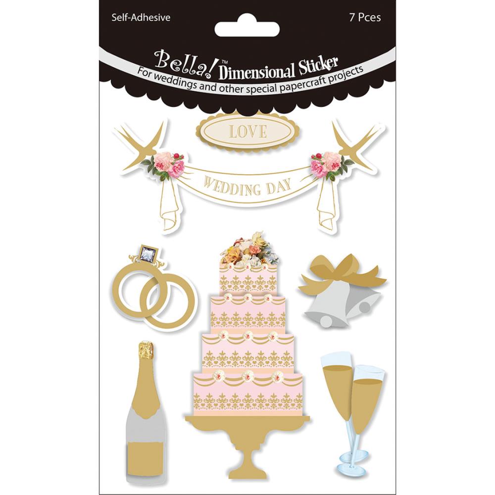 Объёмные наклейки Bella! "Wedding"