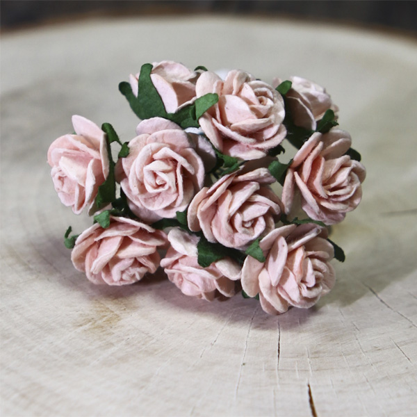 Букет роз 2 см. Цвет бледный персик