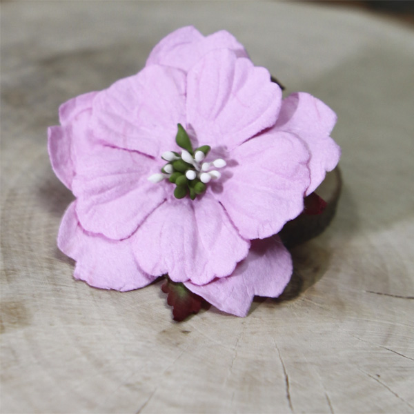 Цветок анемона, цвет розово-сиреневый, 1 шт