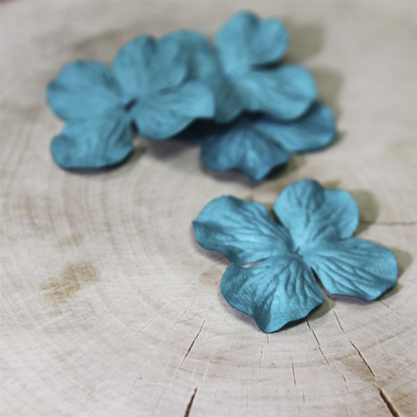 Гортензия 4 см, цвет карибский бирюзовый