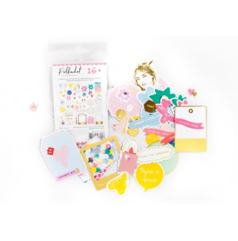 Набор вырубки из картона Polkadot "16+"