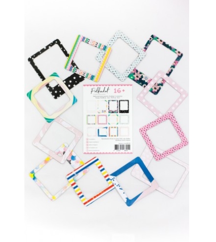 Набор рамочек из чипборда Polkadot "16+"