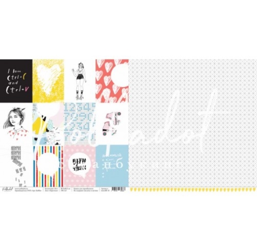 Бумага Polkadot. Коллекция "16+" Карточки (PKD-227-1)