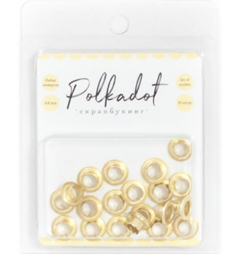 Набор люверсов Polkadot. , цвет золотой