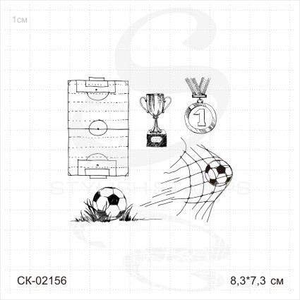 Штамп Stylish Stamps "Набор "Футбол""