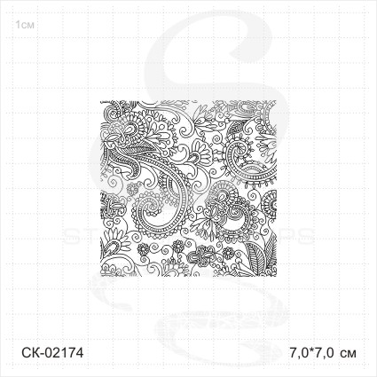 Штамп Stylish Stamps "Кружевной узор бесшовный"