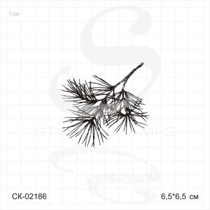 Штамп Stylish Stamps "Сосновая ветка мал"
