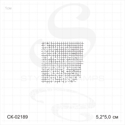 Штамп Stylish Stamps "Клечатый фон"