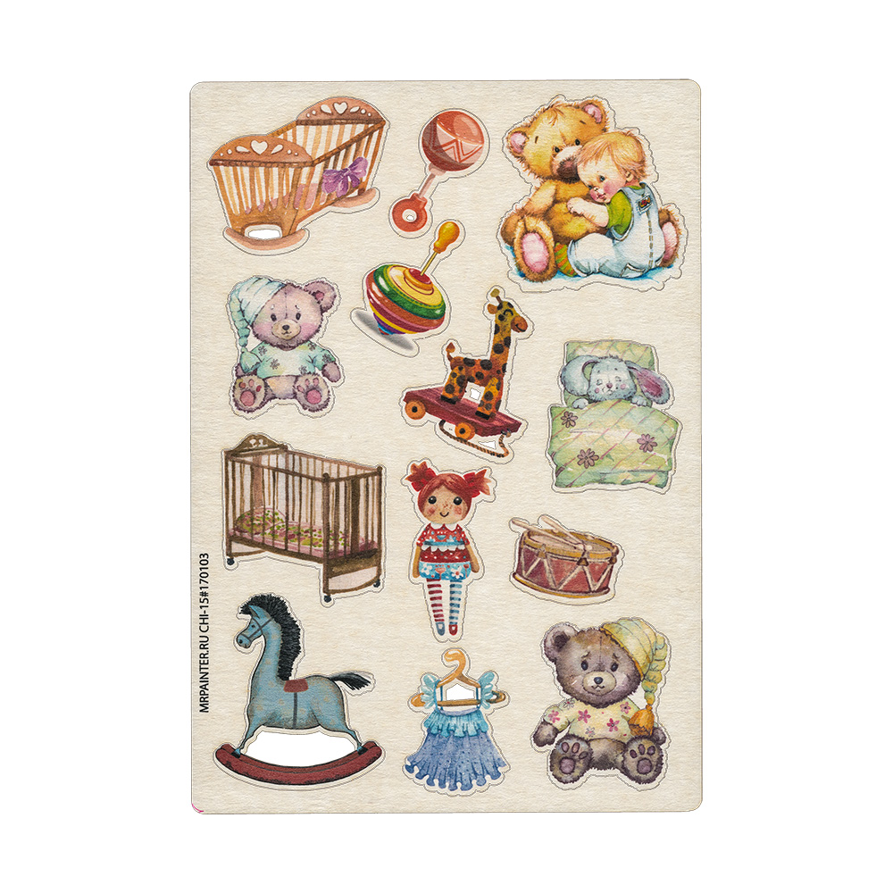 Чипборд цветной MrPainter "Колыбельная"