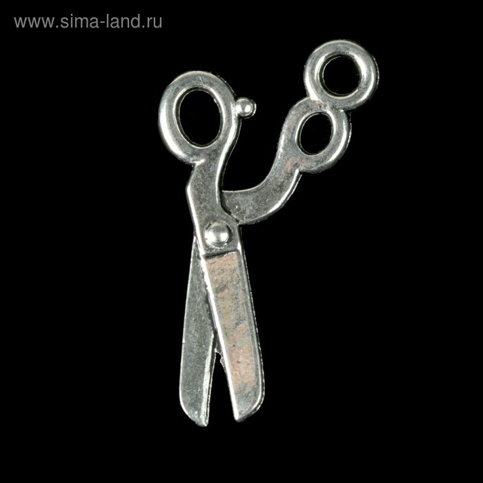 Подвеска "Парикмахерские ножницы". Цвет серебряный