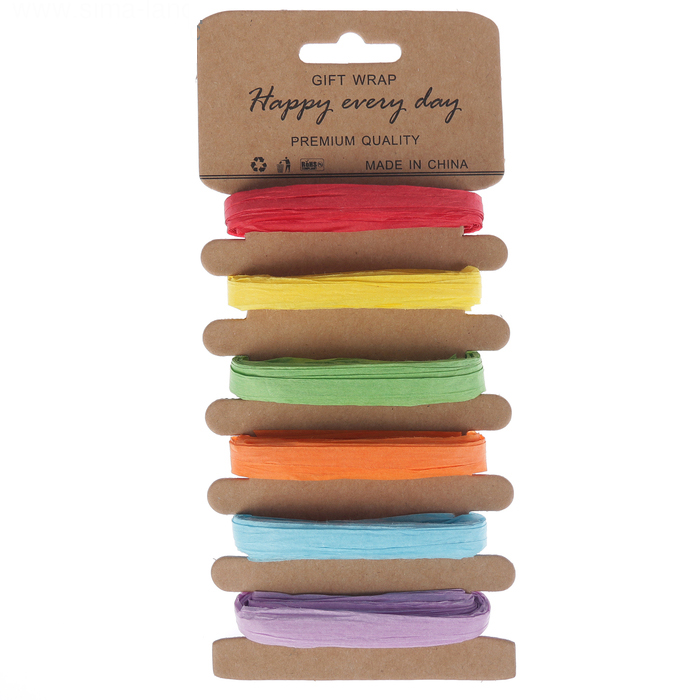 Набор бумажной рафии "Яркий"