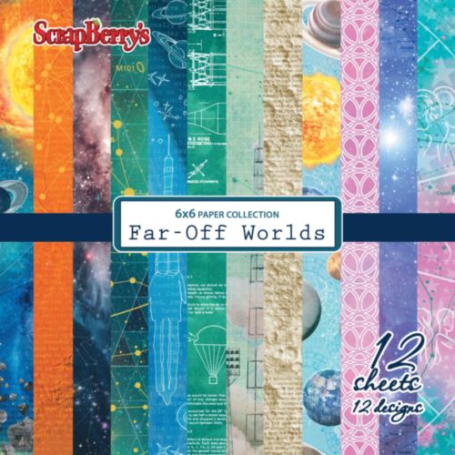 Набор бумаги для скрапбукинга 15х15 см Scrapberrys "Космос"