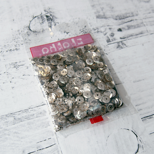 Пайетки Zlatka "Белое золото"