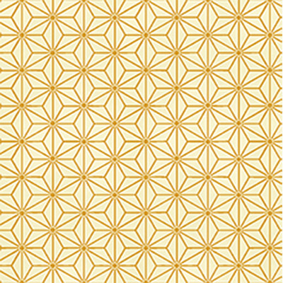 Ткань лоскутная 50 х 55 см "4592", золотой орнамент