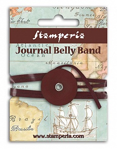 Шнур-застёжка из кожи, коричневый