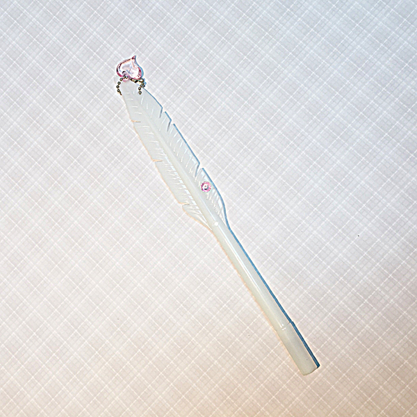 Ручка "Перо", цвет белый