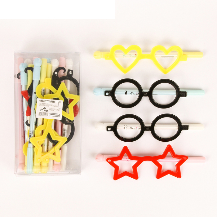 Ручка шариковая " Очки/Усы"