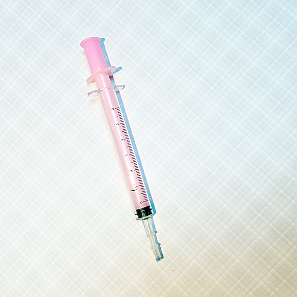 Ручка "Шприц", цвет розовый