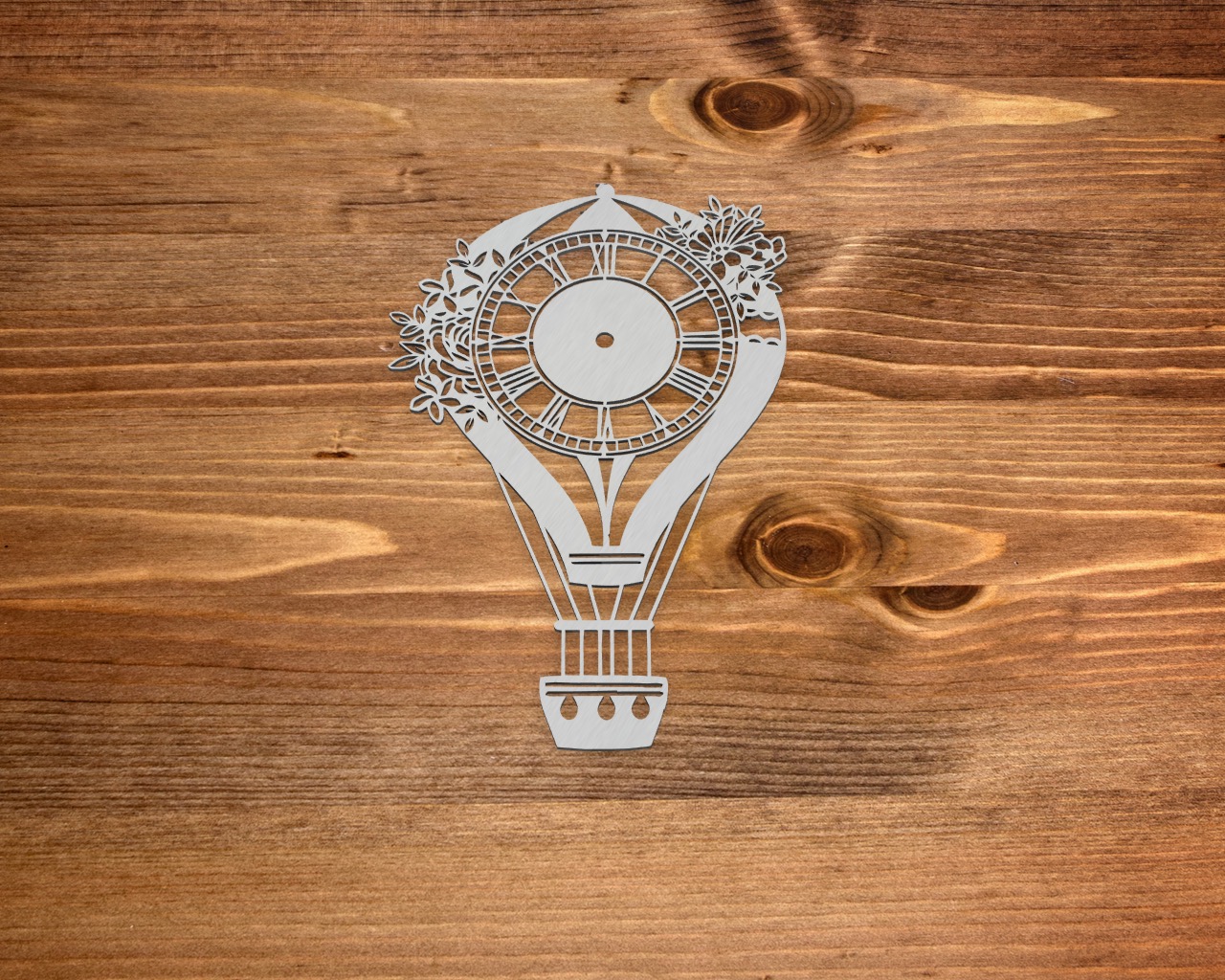 Чипборд Chipboards "Часы - воздушный шар"