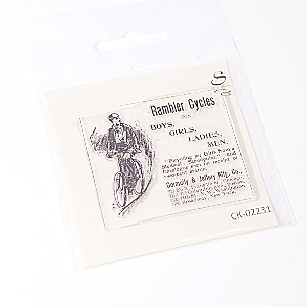 Штамп Stylish Stamps "Винтажный лейбл bicycles for Mens"
