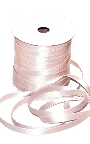 Лента сатиновая 10 мм, цвет нежный розовый