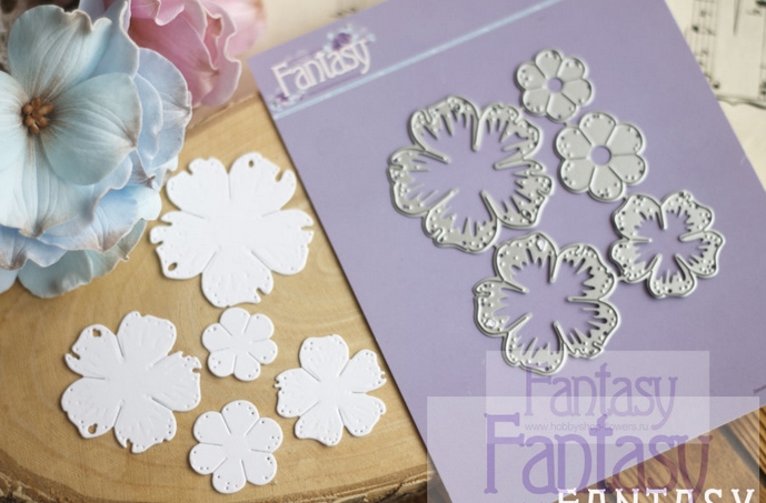 Нож для вырубки Fantasy "Распущенная роза"