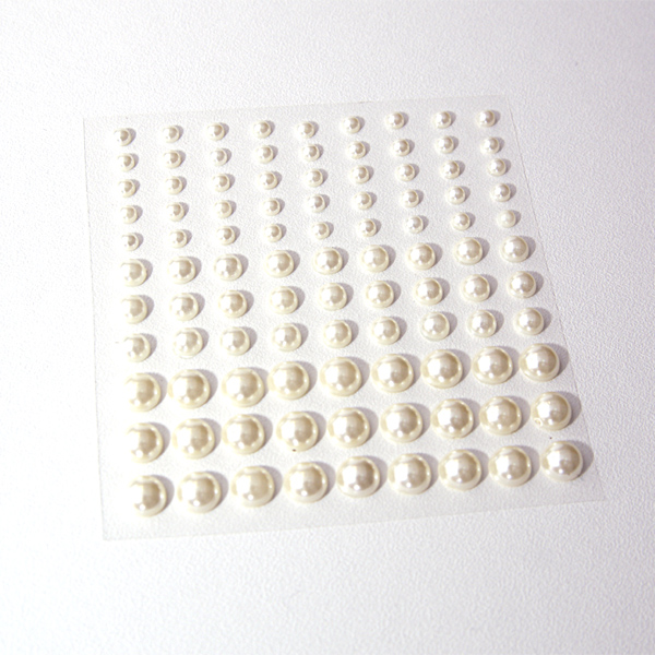 Половинки бусин MrPainter, цвет кремовый