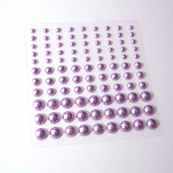 Половинки бусин MrPainter, цвет бледно-фиолетовый
