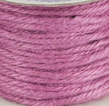 Бечёвка джутовая , цвет сиреневый