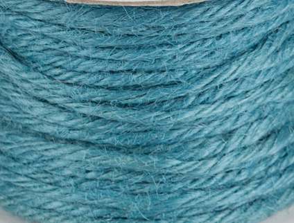 Бечёвка джутовая , цвет тёмный голубой