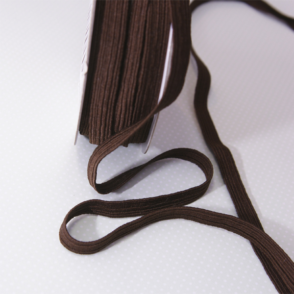 Резинка для блокнота 7 мм, цвет коричневый